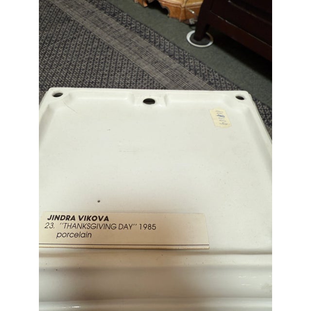 Circa 1985 Jindra Vikova "Thanksgiving Day" Porcelain Sculpture For Sale In San Francisco - Image 6 of 11
