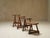 Brown Antique English in Oak, 1800s, Set of 4 For Sale - Image 8 of 9