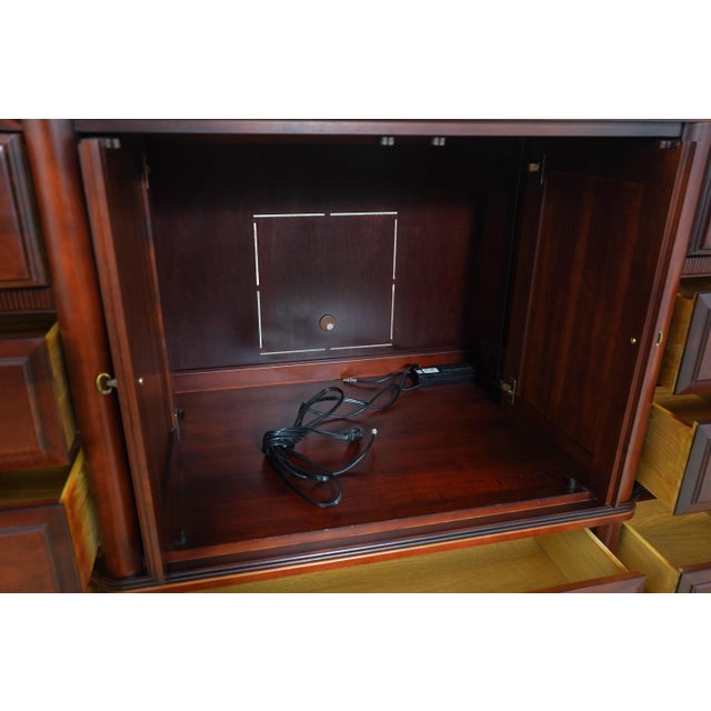 Durham Cherry Armoire Chifferobe Tv Unit For Sale - Image 4 of 18