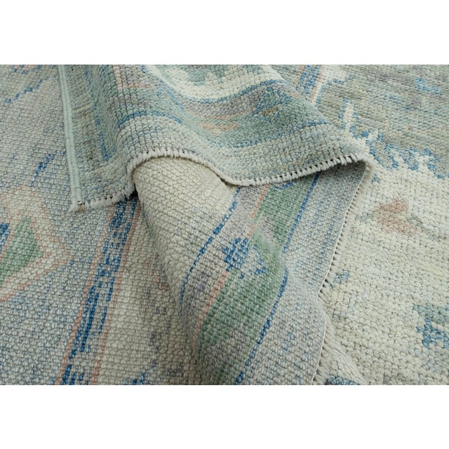 Gray Turkish Oushak Rug 5' x 6'11" #17885 For Sale - Image 8 of 8