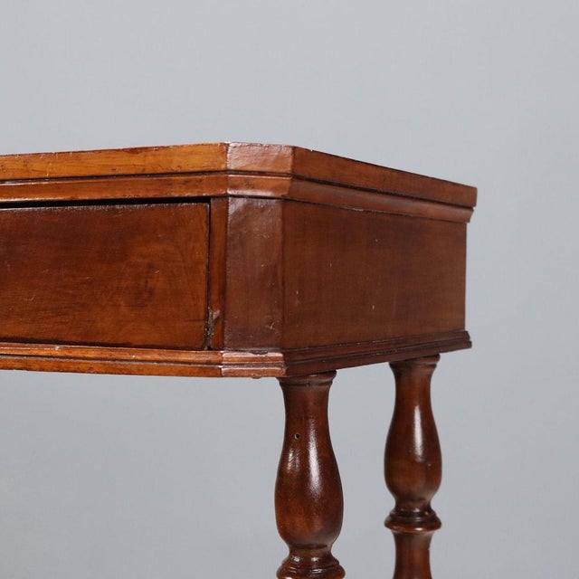Walnut Work Table, Late 1800s For Sale - Image 5 of 9