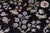 Shabby Chic Floral 1990's Pak-Persian Black/Rust Wool Rug - 12'1'' X 15'2'' For Sale - Image 4 of 9