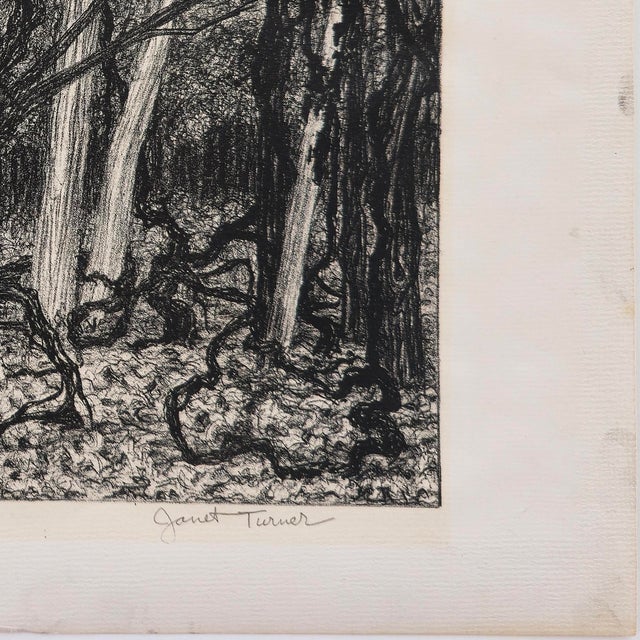 An original hand-pulled lithograph by Janet Turner (1914–1988), master printmaker, naturalist, and Guggenheim Fellow....