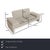 The Brooklyn sofa by Willi Schillig is upholstered in a gray-beige fabric and features floor-to-ceiling sides. It is...