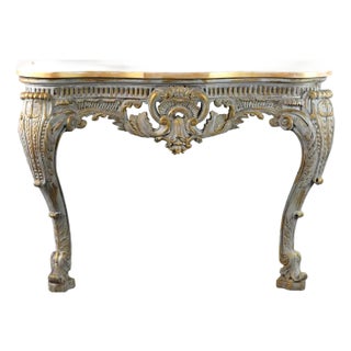 Vintage, Exquisitely Crafted Medieval French Louis XV-style Entryway Table For Sale