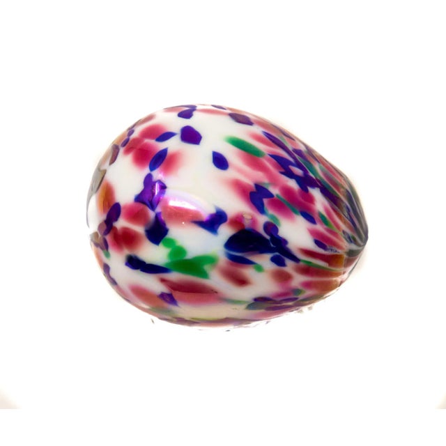 Mid 20th Century Art Glass Eggs- Set of 2 For Sale - Image 10 of 13