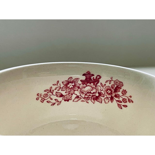 Antique Johnson Brothers Red Transfer-Ware Cup & Saucer- A Pair For Sale In Jacksonville, FL - Image 6 of 12