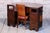 Czech Cubistic Writing Desk in Oak and Walnut, 1910s For Sale - Image 4 of 16