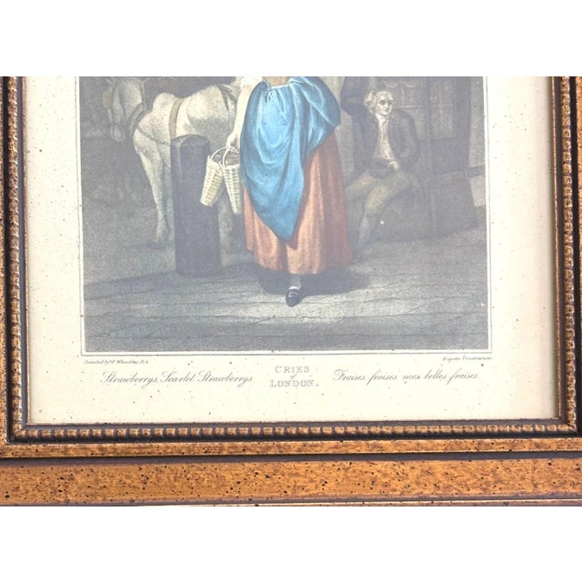 Vintage Print from Wheatley Cries of London: "Strawberrys, Scarlet Strawberries" For Sale - Image 4 of 5