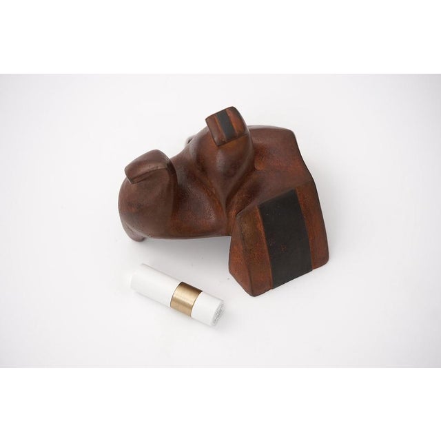 Abstract Cast Iron Zezootier & Reiter Sculpture by Gertraude Zebe, 1997 For Sale - Image 10 of 17