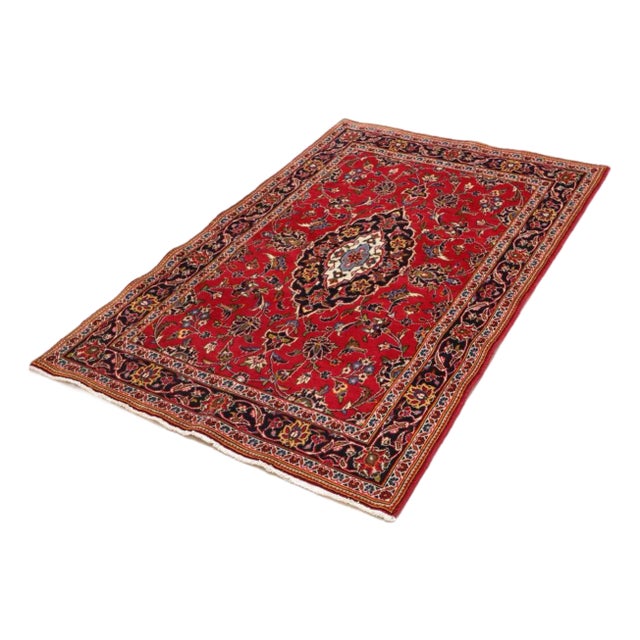 Kashan Rug in Virgin Wool For Sale