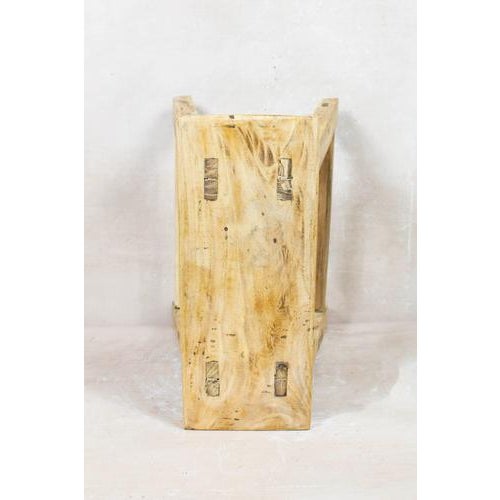 Rustic Vintage Rustic Stool in Elm For Sale - Image 3 of 5