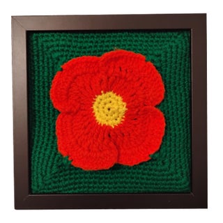 California Poppy State Flower Fiber Wall Art For Sale