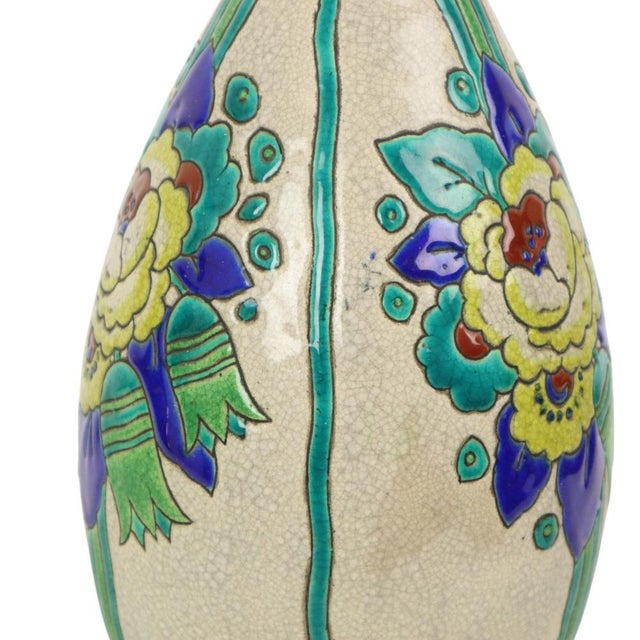 1920s Art Deco Vase by Charles Catteau Boch from Boch Frères, 1920s For Sale - Image 5 of 17