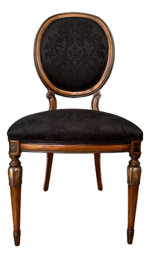 Neoclassical Style Contemporary Black Side Chair