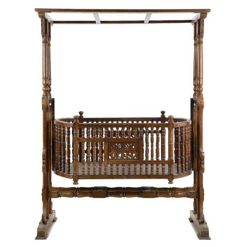 20th Century Wooden Cradle For Sale - Image 3 of 8
