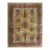 1920s Soft Yellow Field Antique Vase Floral Shou Symbols Chinese Art Deco Rug For Sale