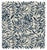 Spritely Home Stoffer Home x Cloth & Company Bernadette Ruffle Drum Ottoman in Willow Vine Navy For Sale - Image 4 of 5