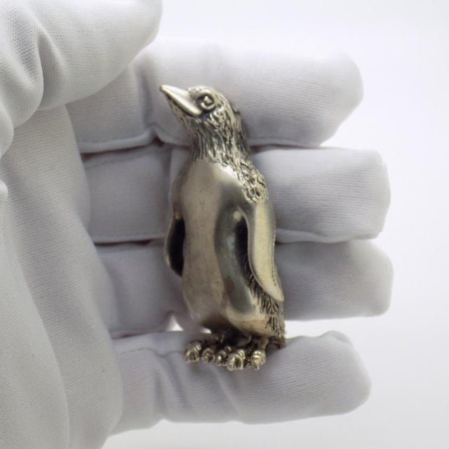 A finely detailed vintage miniature depicting a penguin, handcrafted in Italy and attributable to Arezzo (Tuscany) between...