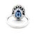 Alexander Beverly Hills Gia 6.79ct Oval Ceylon Sapphire & Diamond Ring 18k, Size 6.75 For Sale - Image 4 of 4
