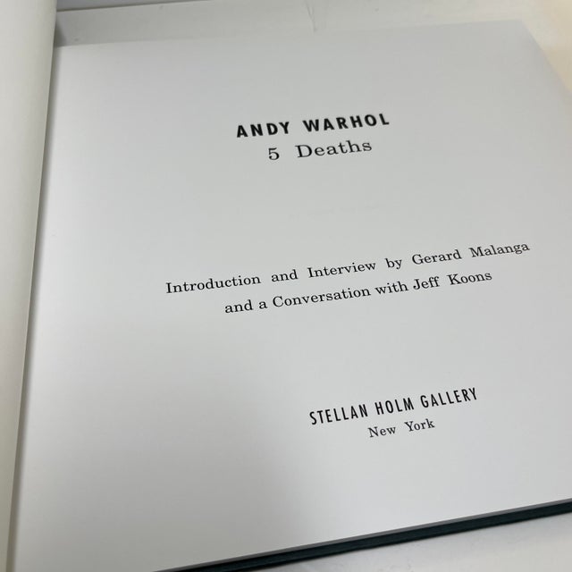 2004, Andy Warhol 5 Deaths, Stellan Holm Gallery, New York. Introduction and interview by photographer and muse Gerard...