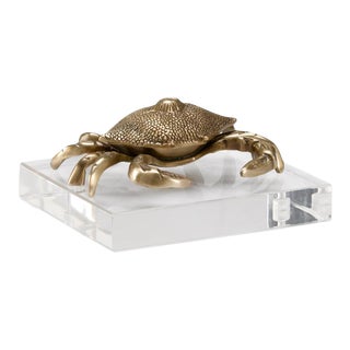 Wildwood Brass Crab Sculpture For Sale