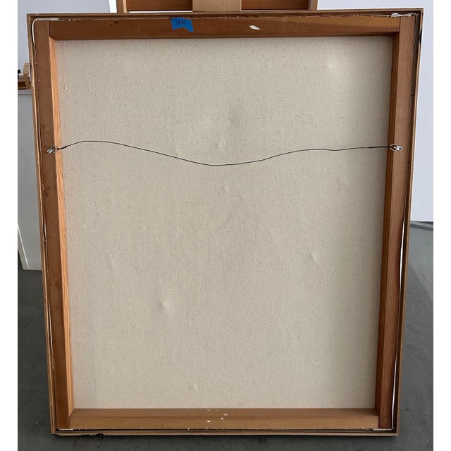 Wood 2006 “Red Dog” Acrylic on Canvas Framed Painting by Judy Gittelsohn For Sale - Image 7 of 7