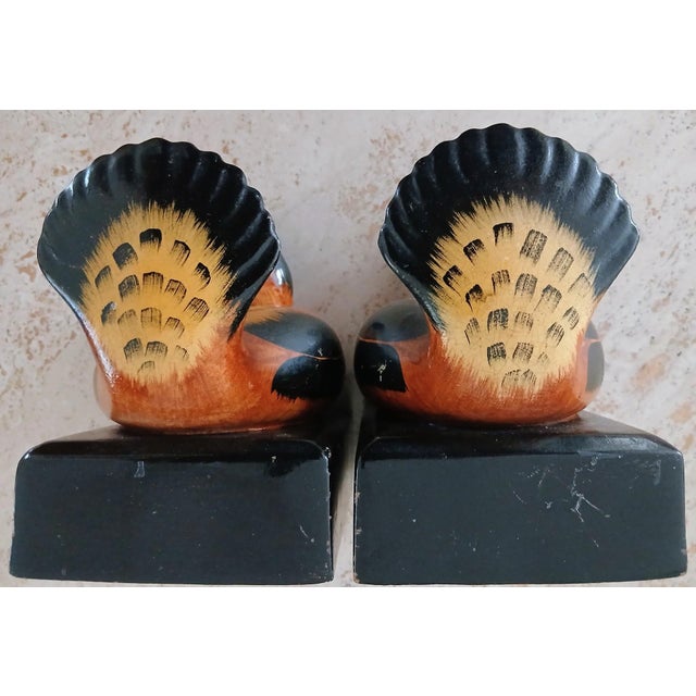 1990s Mottahedeh Italian Ruddy Duck Decoy Bookends | Chairish