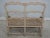 Country French Paint Decorated Rush Seat Settee For Sale - Image 4 of 12