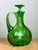Vintage Green Glass Decanter For Sale - Image 9 of 12