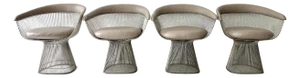 Set of 4 Warren Platner Armchairs From 60's