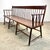 19th Century American Windsor Faux Bamboo Shaker Style Spindled 8-Leg Settee / Bench For Sale In New York - Image 6 of 12
