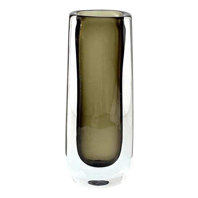 Mid-Century Sommerso Vase by Nils Landberg for Orrefors Sweden For Sale