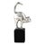 Black Art Deco Bronze Cat Bookends by Amadeo Gennarelli, 1925, Set of 2 For Sale - Image 8 of 11