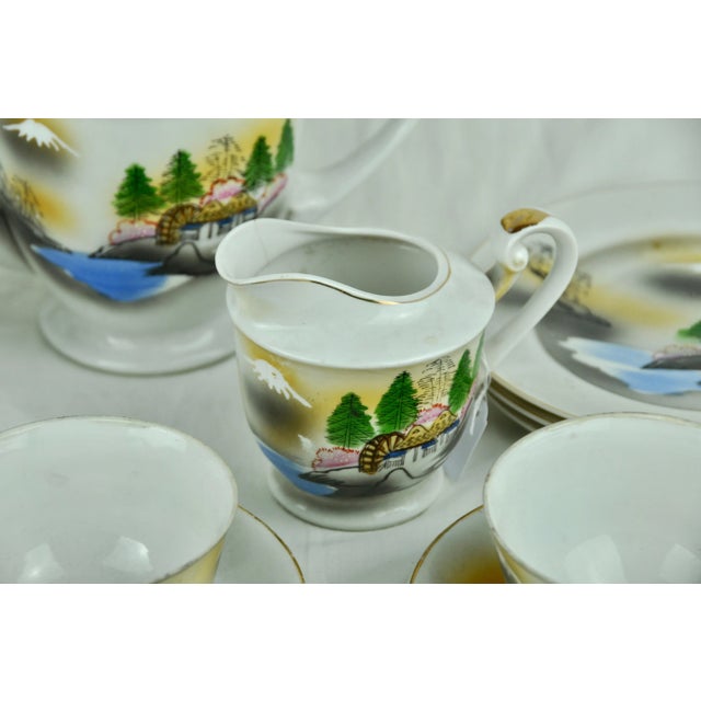 1950s Chinese Motif Coffee Set, Set of 13 For Sale - Image 5 of 12