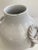 White White Glazed Ceramic Vase With Braided Handles For Sale - Image 8 of 10