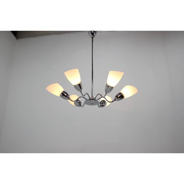Mid-Century Chandelier from Elektroinstala Děčín, 1960s For Sale - Image 6 of 8