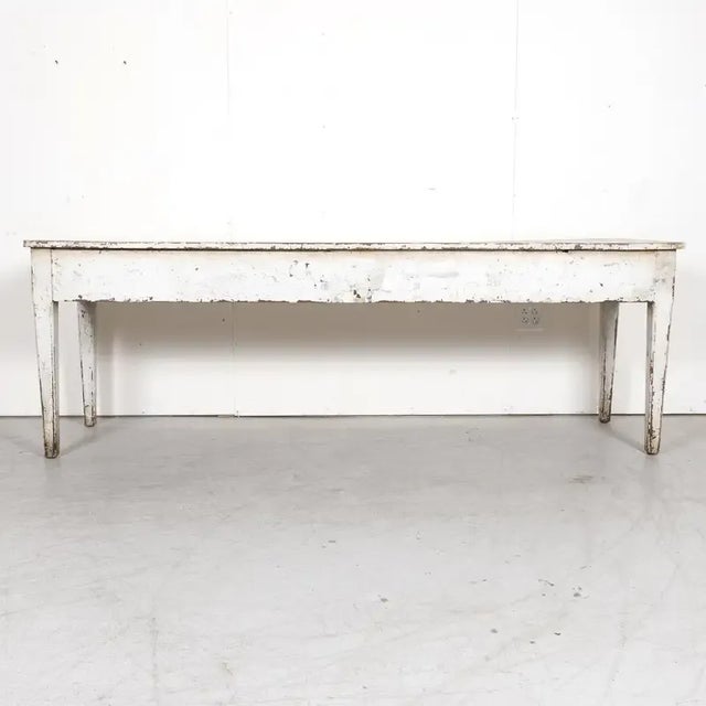 19th Century French Louis XVI Style Painted Console or Sofa Table For Sale - Image 12 of 13