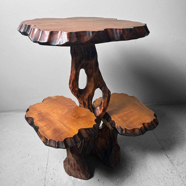 Mid-Century Japanese Wooden Plant Stand, 1960s For Sale - Image 17 of 18