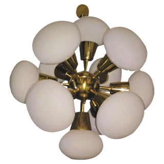 Sputnik Chandelier from Kamenický Šenov, 1970s For Sale