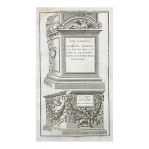 Antique Roman Tomb and Gravestone Engraving