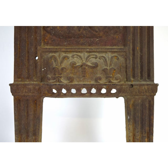 1920’s Art Deco Cast Iron Movie Theater Seat End BasRelief Musicians