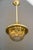 Gold Art Deco Pendant with Original Cut Glass Shade, Vienna, 1920s For Sale - Image 8 of 17