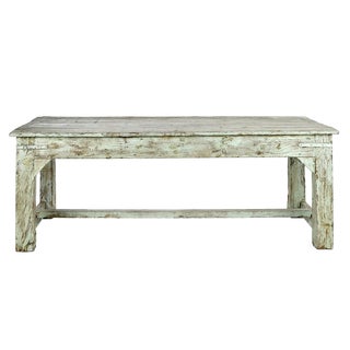 Weathered Solid Wood Table For Sale