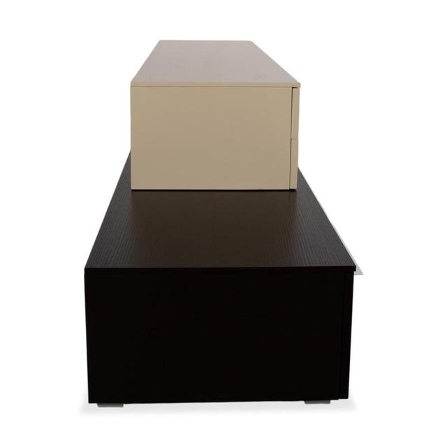 Cream and Black Wood and Chrome Sideboard from Misura Emme For Sale - Image 13 of 16
