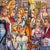 Urban Party by Zoa Ace | Oil on Canvas depiction of a lively social gathering in an urban setting. For Sale