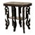 Antique Carved Anglo Indian Teak Wood Elephant Twin Tier Lamp Side Table 1900 For Sale - Image 15 of 17