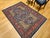 1900 - 1909 Vintage Persian Tabriz Area Rug, Hand-Knotted Wool, Floral Pattern, Navy & Red, 4x6 For Sale - Image 5 of 15