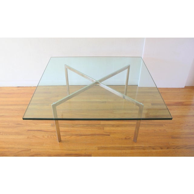 Mid-Century Modern Mid Century Modern Glass & Chrome Coffee Table For Sale - Image 3 of 4