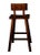 Handmade Solid Wood Bar Stool For Sale - Image 4 of 6